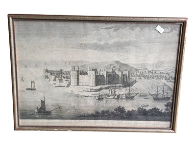 Lot 989 - AFTER JOHN BOYDELL NORTH WEST CAERNARVON CASTLE ETCHING