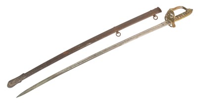 Lot 84 - 19TH CENTURY VICTORIAN RIFLE OFFICERS SWORD