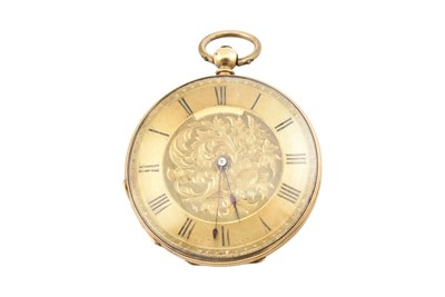 Lot 85 - SWISS 18CT GOLD BAUME POCKET WATCH