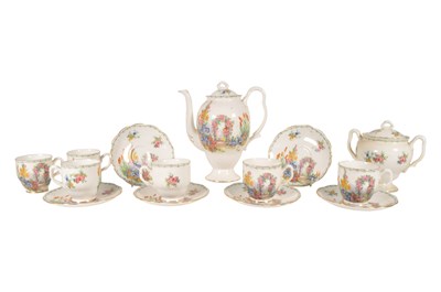Lot 70 - ROYAL ALBERT FOR LAWLEYS - EARLY 20TH CENTURY CHINA COFFEE SERVICE