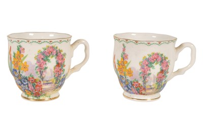 Lot 70 - ROYAL ALBERT FOR LAWLEYS - EARLY 20TH CENTURY CHINA COFFEE SERVICE