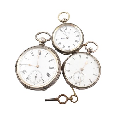 Lot 282 - COLLECTION OF SILVER POCKET WATCHES