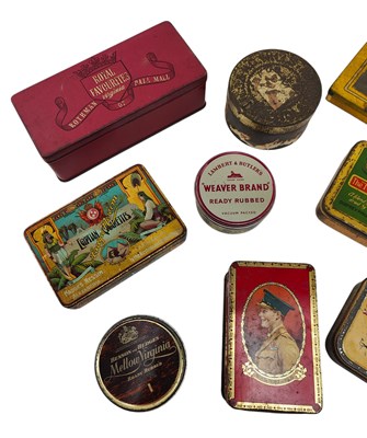 Lot 176 - TOBACCIANA. EIGHT EARLY 20TH CENTURY VINTAGE ADVERTISING CIGARETTE TINS