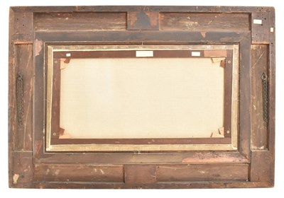 Lot 610 - GUSTAVE DE BREANSKI - 19TH CENTURY OIL ON CANVAS MARITIME SCENE IN GILTWOOD & GESSO FRAME