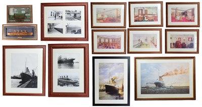 Lot 394 - COLLECTION OF FRAME TITANIC INTEREST PRINTS