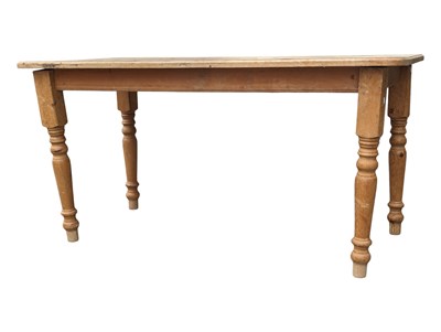 Lot 957 - 19TH CENTURY REVIVAL COUNTRY PINE DINING TABLE