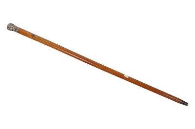 Lot 305 - 1848 THOMAS BYNE SILVER HALLMARKED MALACCA WALKING CANE