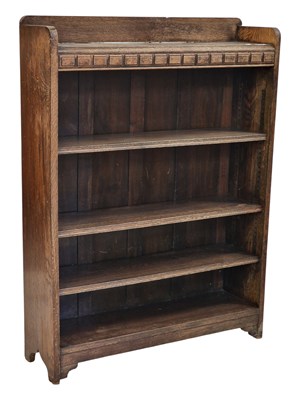 Lot 955 - 1920S JACOBEAN REVIVAL OAK BOOKCASE