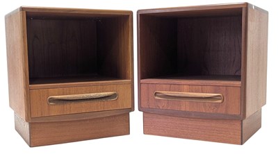 Lot 140 - WILKINS FOR G PLAN - FRESCO RANGE - PAIR OF TEAK BEDSIDES