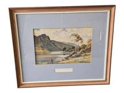 Lot 946 - A D BELL - 1952 RAVEN CRAG THIRLMERE WATERCOLOUR PAINTING