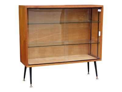 Lot 874 - MID CENTURY TEAK GLAZED DISPLAY CABINET
