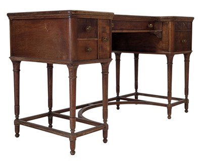 Lot 398 - POOLEY FURNITURE - 19TH CENTURY AMERICAN DESK