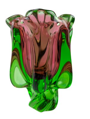 Lot 28 - JOSEPH HOSPODKA X CHRIBSKA - MID CENTURY CZECH STUDIO ART GLASS VASE