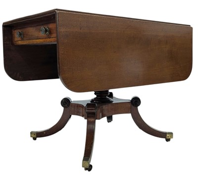 Lot 605 - 19TH CENTURY GEORGE III MAHOGANY SOFA TABLE