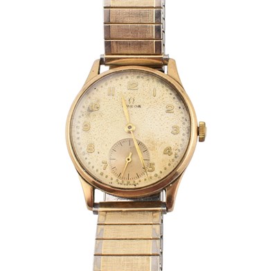 Lot 495 - HALLMARKED 9CT GOLD GENTLEMANS OMEGA WRISTWATCH