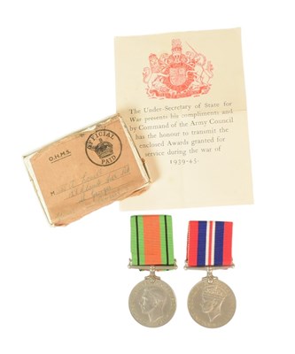 Lot 244 - WWII SECOND WORLD WAR MEDAL PAIR