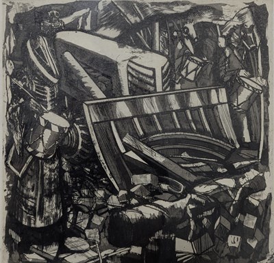 Lot 107 - MICHAEL SANDLE (B. 1936) - UNTITLED 1985 LITHOGRAPH ON PAPER