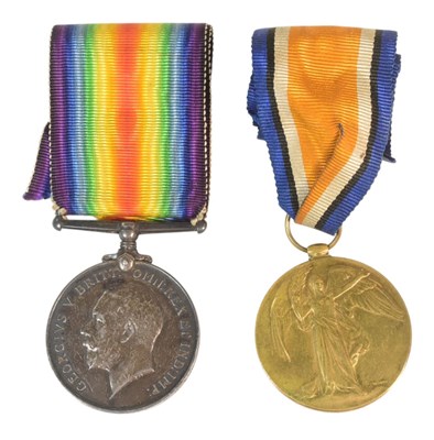 Lot 298 - WWI FIRST WORLD WAR MEDAL PAIR - ROYAL DUBLIN FUSILIERS