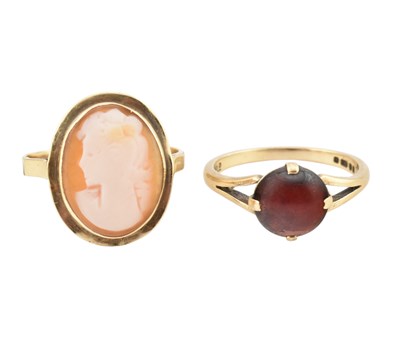 Lot 302 - TWO 9CT GOLD RINGS