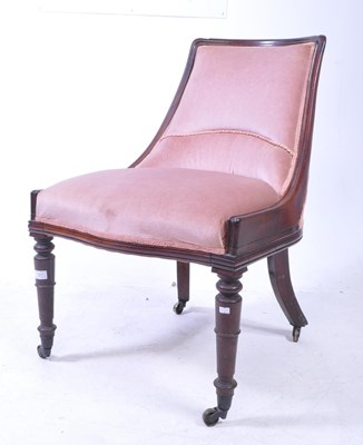 Lot 973 - 19TH CENTURY REGENCY MAHOGANY CHAIR
