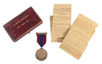 Lot 267 - MEDAL FOR VALOUR - MELUISH HUMANE SOCIETY SILVER MEDAL