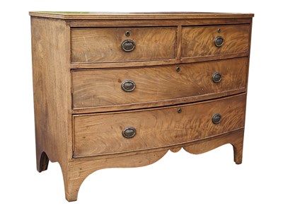 Lot 941 - VICTORIAN 19TH CENTURY WALNUT CHEST OF DRAWERS