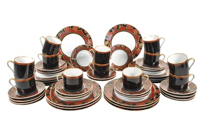 Lot 86 - FITZ & FLOYD - VINTAGE 1970S KURUMA DINNER SERVICE