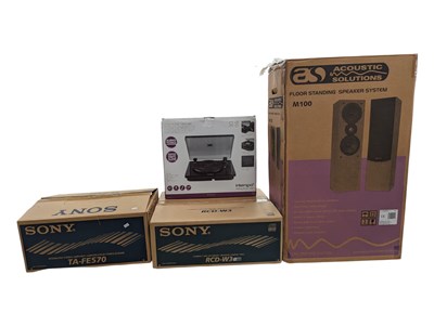 Lot 424 - SONY / ACOUSTIC SOLUTIONS CONTEMPORARY MUSIC STACKING SYSTEM