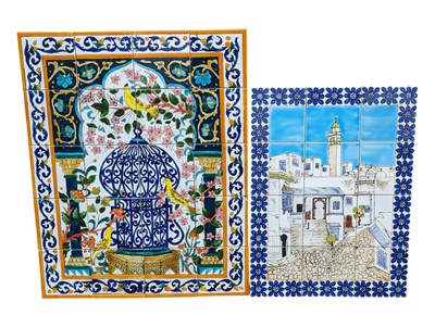 Lot 936 - TUNISIAN WALL HANGING DISPLAY TILES