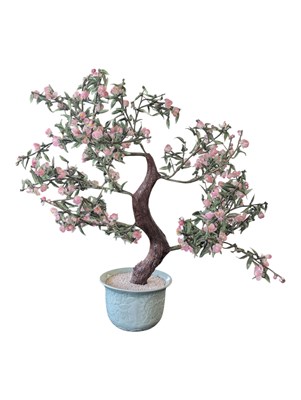 Lot 316 - 20TH CENTURY CHINESE QUARTZ BONSAI TREE PLANT