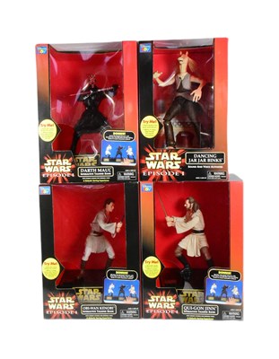 Lot 123 - STAR WARS - 1999 EPISODE I INTERACTIVE TALKING BANK FIGURES