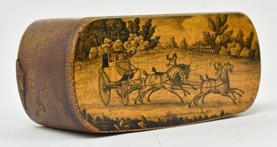 Lot 56 - MAUCHLINE WARE - EARLY 19TH CENTURY MICROMOSAIC SNUFF BOX