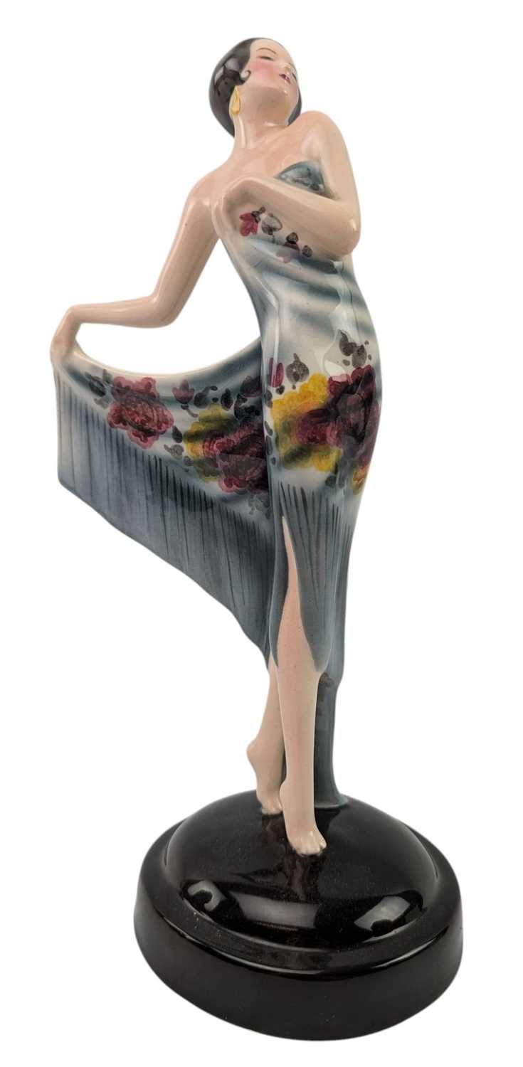 Lot 147 - JOSEF LORENZL FOR GOLDSCHEIDER - ART DECO PORCELAIN CABINET FIGURINE