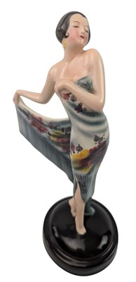Lot 147 - JOSEF LORENZL FOR GOLDSCHEIDER - ART DECO PORCELAIN CABINET FIGURINE