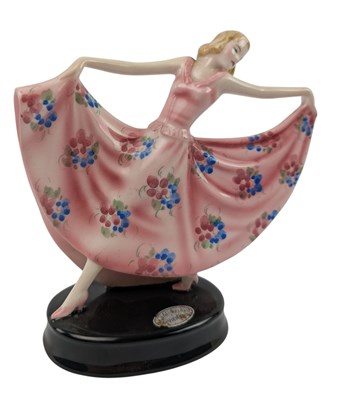 Lot 166 - JOSEF LORENZL FOR GOLDSCHEIDER - CABINET FIGURINE OF DANCER