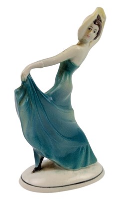 Lot 163 - KATZHUTTE HERTWIG & CO - ART DECO FIGURINE OF A DANCER