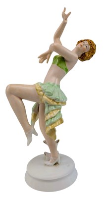 Lot 156 - ROYAL VIENNA - ART DECO PORCELAIN CABINET FIGURINE OF A DANCER