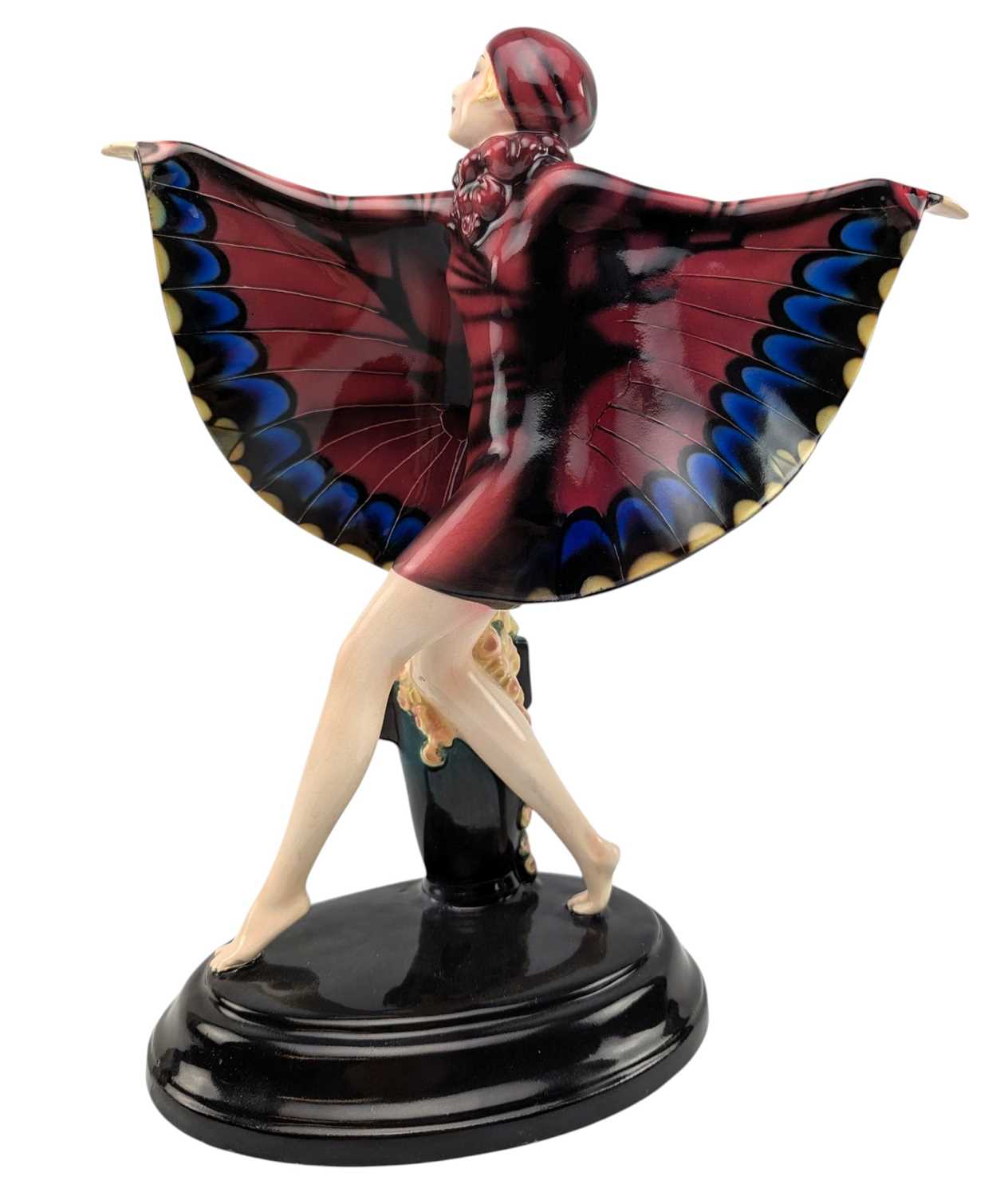 Lot 155 - JOSEF LORENZL FOR GOLDSCHEIDER - ART DECO PORCELAIN CABINET FIGURINE OF A DANCER