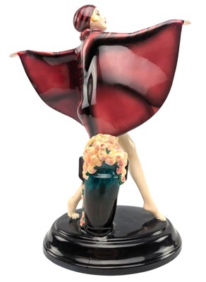 Lot 155 - JOSEF LORENZL FOR GOLDSCHEIDER - ART DECO PORCELAIN CABINET FIGURINE OF A DANCER