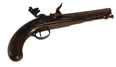 Lot 80 - 18TH CENTURY HENRY NOCK OF LONDON FLINTLOCK PISTOL