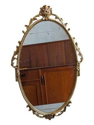 Lot 928 - MODERN VICTORIAN STYLE ROCOCO GILT WALL MIRROR