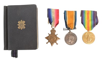 Lot 276 - WWI FIRST WORLD WAR MEDAL TRIO - ROYAL HIGHLANDERS