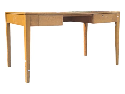 Lot 553a - POST WAR AIR MINISTRY GOLDEN OAK WRITING TABLE DESK