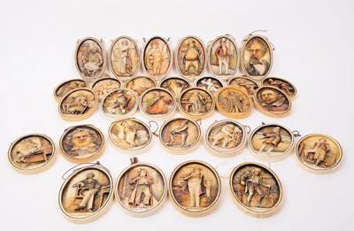 Lot 229 - THIRTY 20TH CENTURY IVOREX WALL PLAQUES