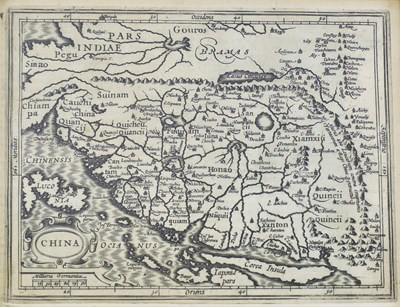 Lot 227 - CHINA & ASIA. G. MERCATOR & J. HONDIUS 17TH CENTURY MAP OF CHINA FROM ATLAS MINOR