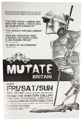 Lot 98 - MUTOID WASTE COMPANY - MUTATE BRITAIN EXHIBITION POSTER