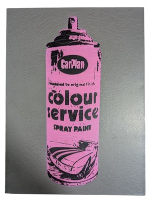 Lot 2 - NICK WALKER (BRITISH B.1969) - UNTITLED SPRAY PAINT ON CANVAS