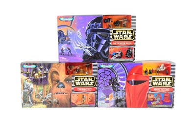 Lot 147 - STAR WARS - MICRO MACHINES - THREE FACTORY SEALED SETS