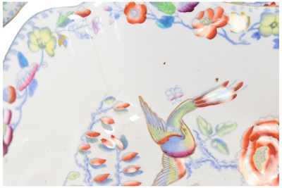 Lot 167 - MASONS - COLLECTION OF 19TH CENTURY FLYING BIRD PATTERN IRONSTONE