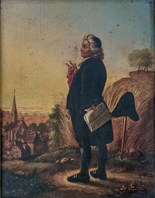 Lot 571 - FLEMISH SCHOOL LATE 18TH / EARLY 19TH CENTURY OIL ON COPPER GENRE PAINTING